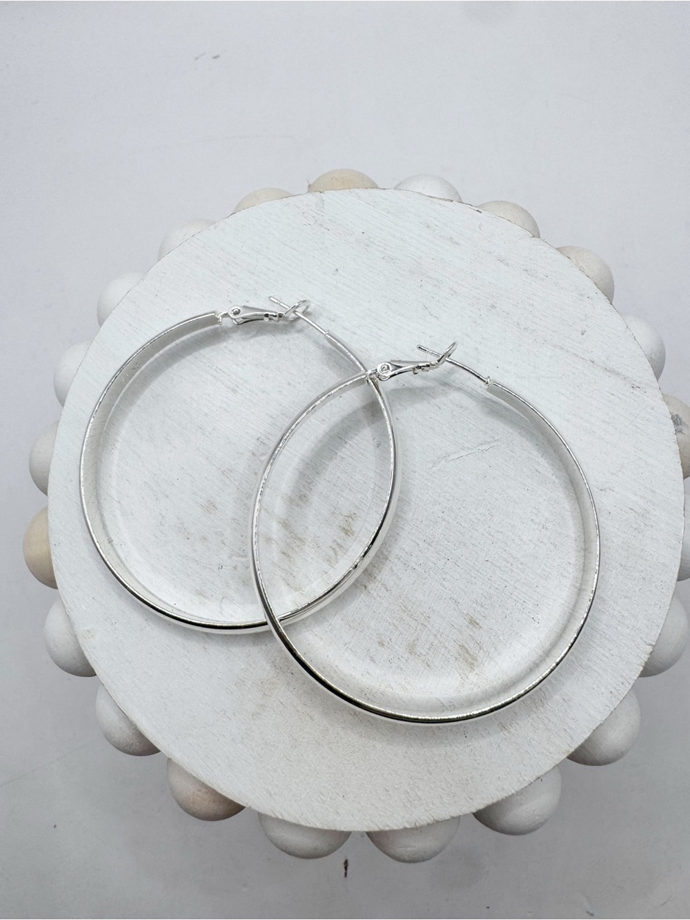 Sterling silver 2” hoops hoop earrings